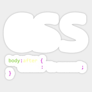 CSS is awesome - Computer Programming Sticker